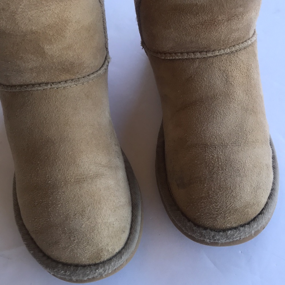 UGG Classic Tall Suede Sherpa Rare Vintage Y2k Sand 6 High Warm Boots Knee Cute - Picture 13 of 17